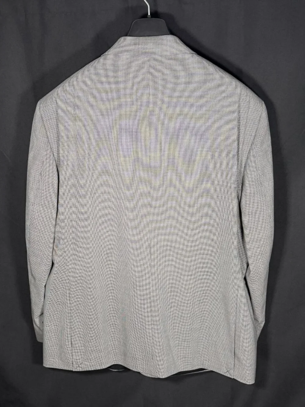 NWT Ralph by Ralph Lauren 2pc Suit 50R 45W BlK/White Houndstooth Wool Unaltered